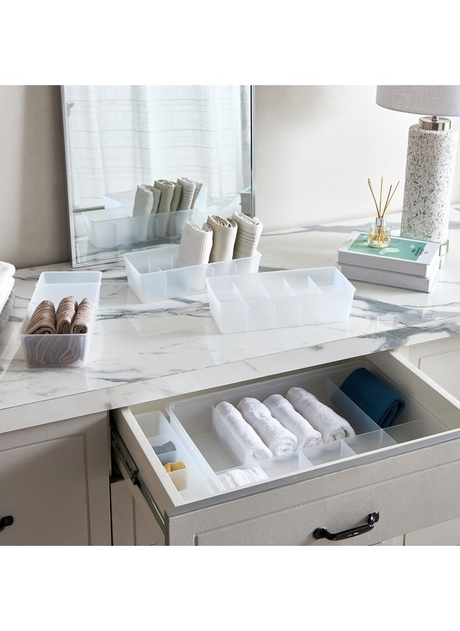 Home Box Inaya Drawer Organiser with 2 Sliding Dividers 30.7 x 13.8 x 7.8 cm  - Image 4
