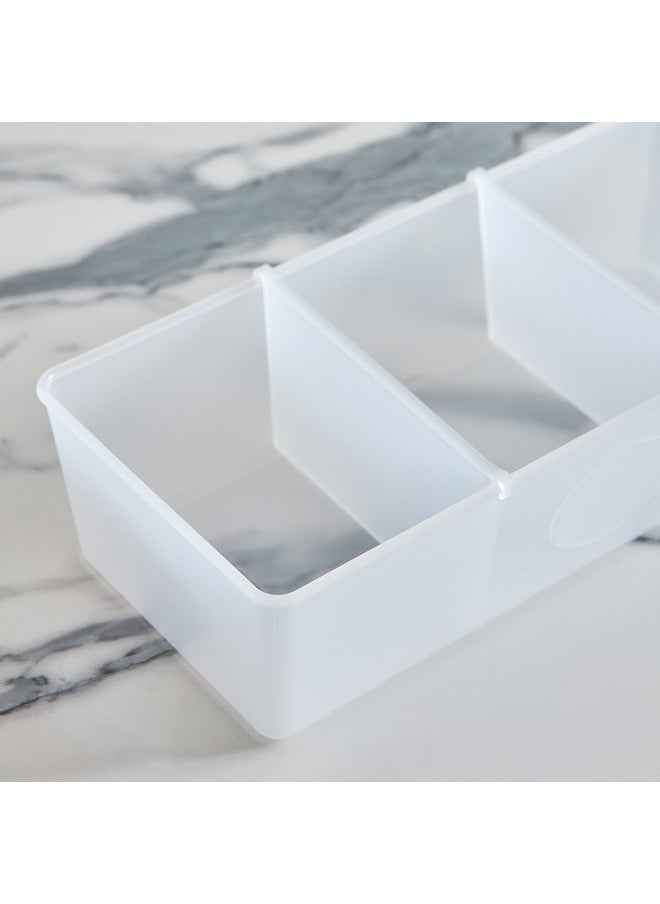 Home Box Inaya Drawer Organiser with 2 Sliding Dividers 30.7 x 13.8 x 7.8 cm  - Image 3