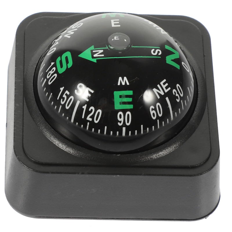 Adjustable Car Compass Ball Dashboard Mount for Vehicle Navigation Black - Image 2