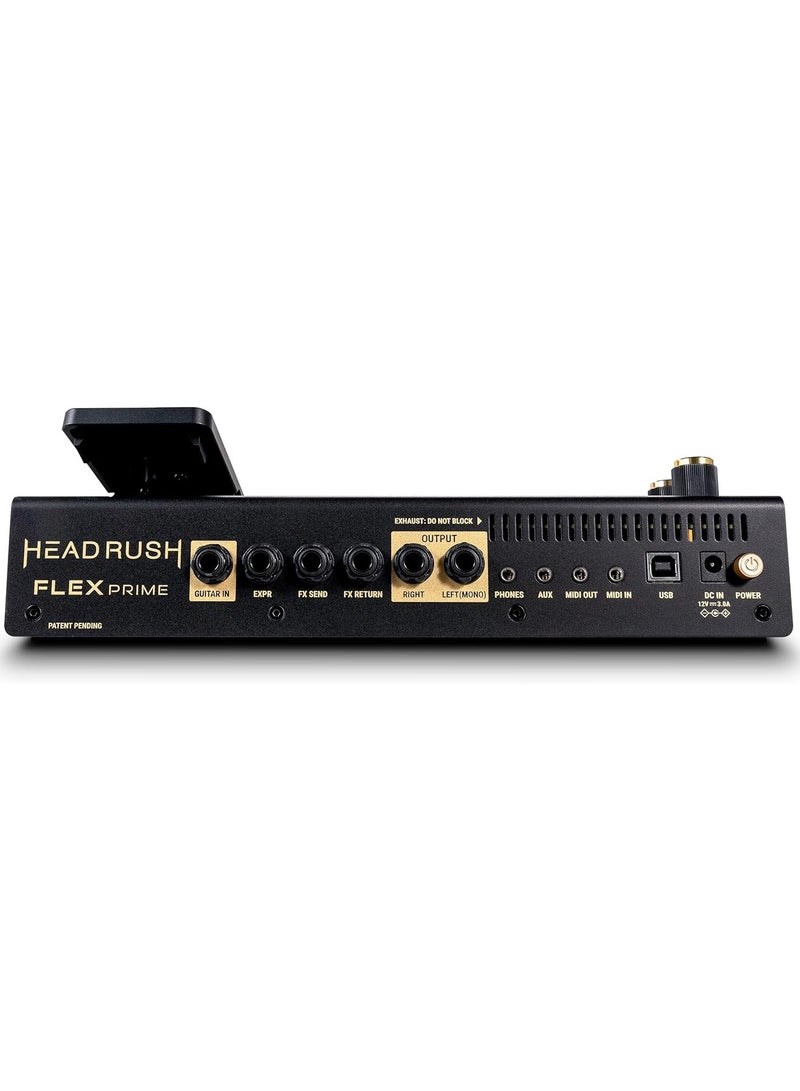 HEAD RUSH HeadRush Flex Prime Guitar Multi-effects/Amp Modeler Guitar and Bass Multi-effects Unit with Amps, Cabs, Mic Emulations, Effects, 4" Touchscreen, ReValver, USB, Wi-Fi, MIDI, Effects Loop, and Expression Pedal  - Image 5