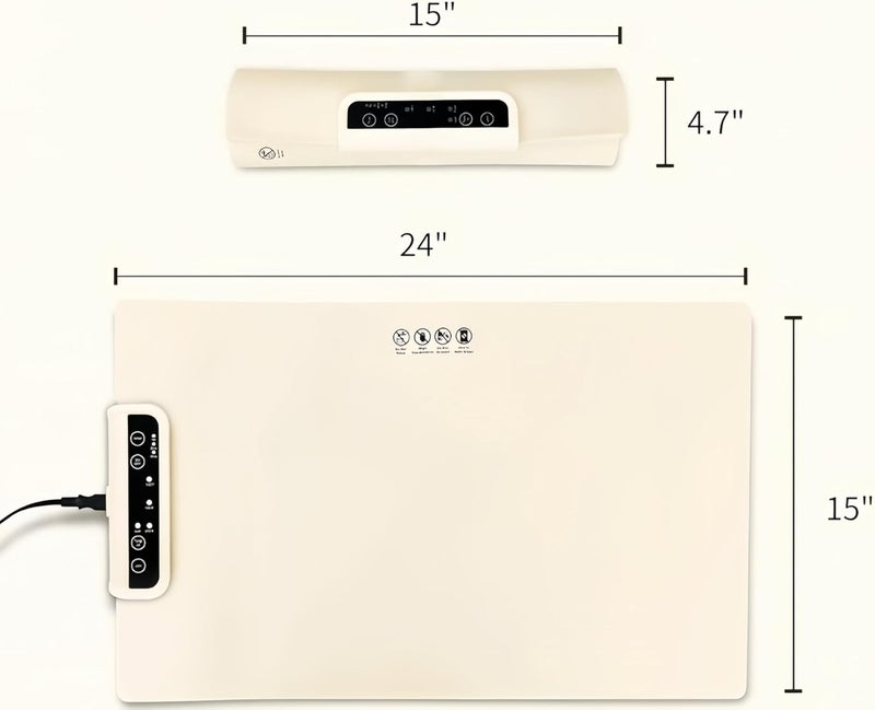 Portable Food Warmers,Foldable Electric Warming Tray Party Essentials Hot Plate Keep Food Warm Heating Trays for Parties Buffet Serving Food,Auto Shut-Off, Parties, Everyday Use - Image 2