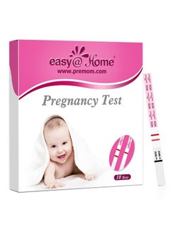 Easy@Home Pregnancy Test Strips Kit: 10-Pack HCG Test Strips, Early Detection Home Pregnancy Test  - Image 1
