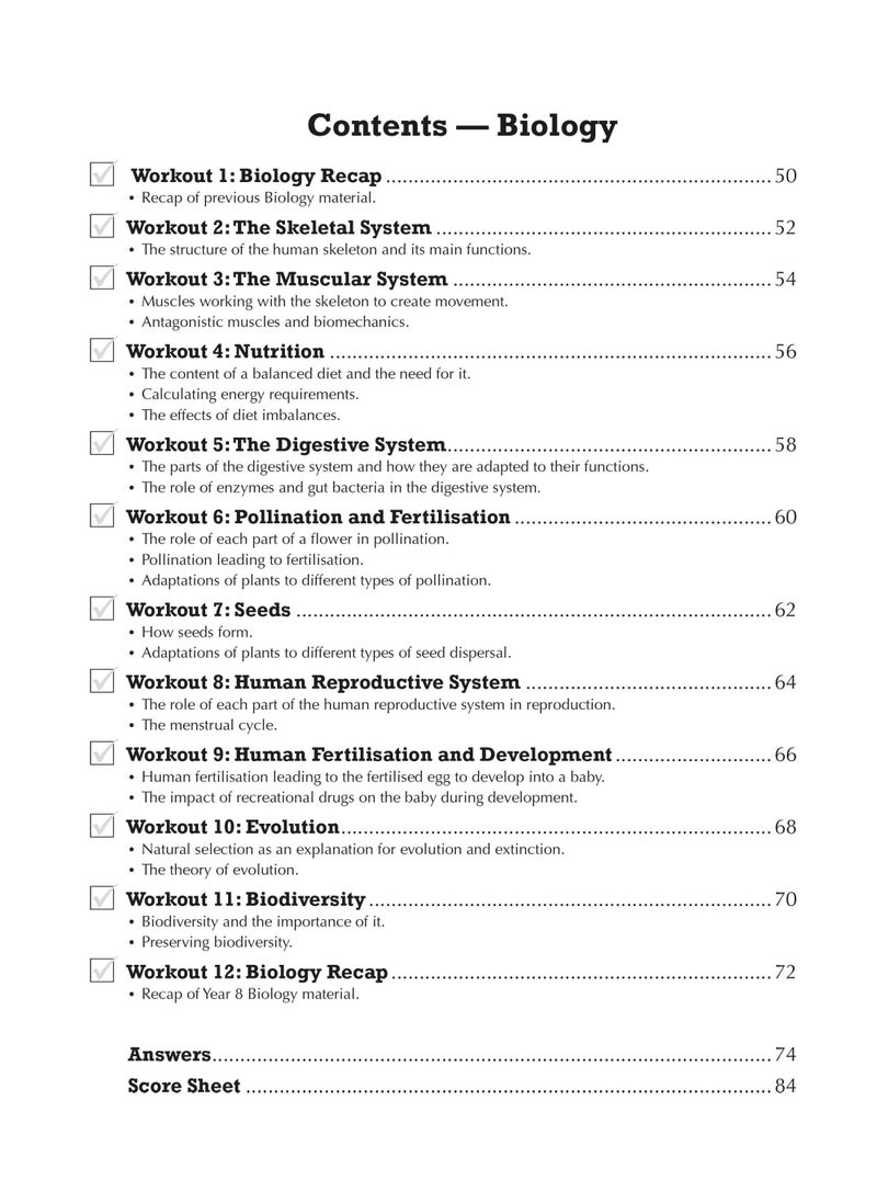 New KS3 Year 8 Science 10-Minute Weekly Workouts (includes answers)  - Image 4