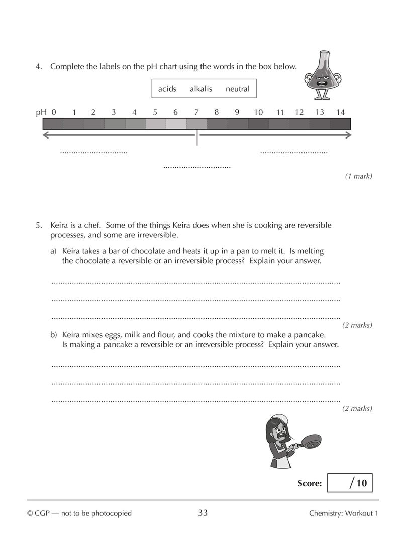 null - New KS3 Year 8 Science 10-Minute Weekly Workouts (includes answers) - Image 1