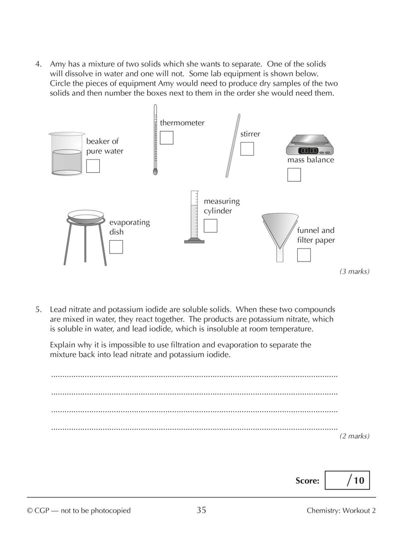 null - New KS3 Year 8 Science 10-Minute Weekly Workouts (includes answers) - Image 1