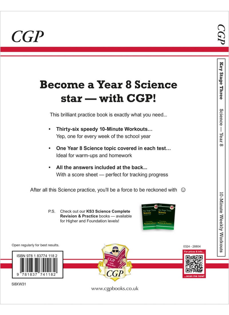 null - New KS3 Year 8 Science 10-Minute Weekly Workouts (includes answers) - Image 1
