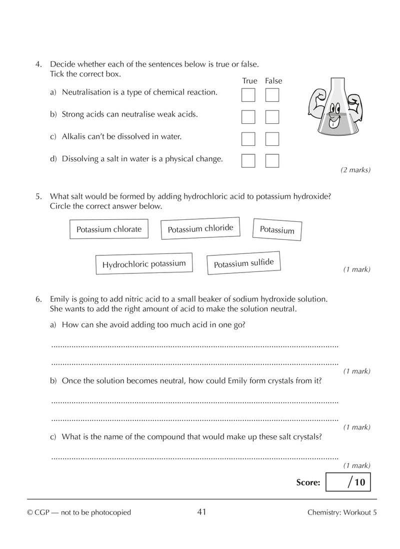 null - New KS3 Year 8 Science 10-Minute Weekly Workouts (includes answers) - Image 1