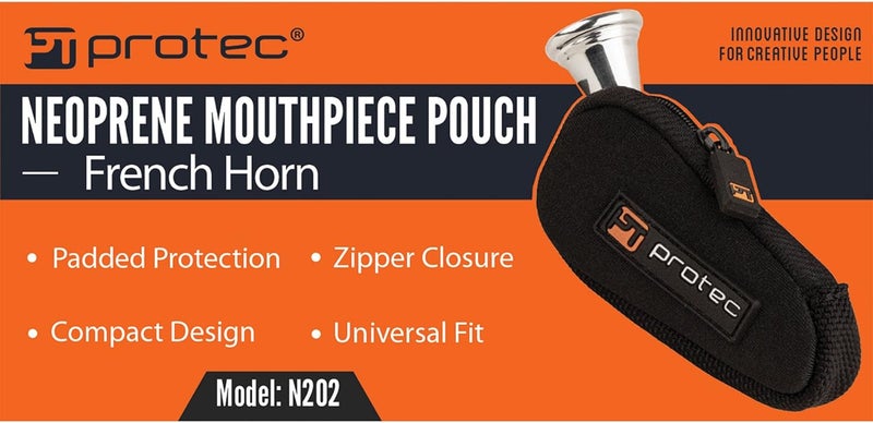 Pro-Tec Pro Tec N202 Fitted Neoprene Mouthpiece Pouch for French Horn - Image 3