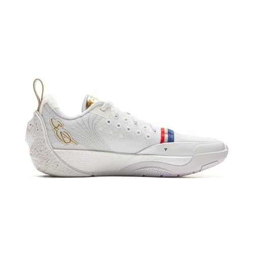 LI-NING Wade All City 13 Series Men Basketball Shoes Lightweight High Rebound Professional Basketball Sneakers ABAV017-2 Standard White/Golden US 12 - Image 3