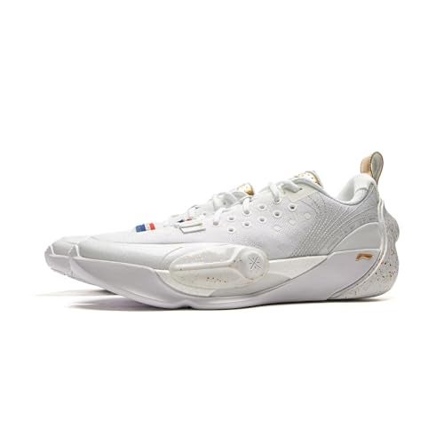LI-NING Wade All City 13 Series Men Basketball Shoes Lightweight High Rebound Professional Basketball Sneakers ABAV017-2 Standard White/Golden US 12 - Image 2
