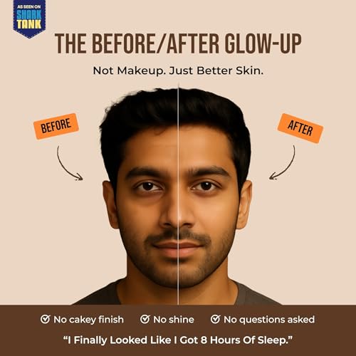Yaan Man The Perfect Start Combo | Contains Perfection Stick, Tinted Moisturizer, Face Wash | Skincare + Makeup for Men | For all Skin types (Medium) - Image 5