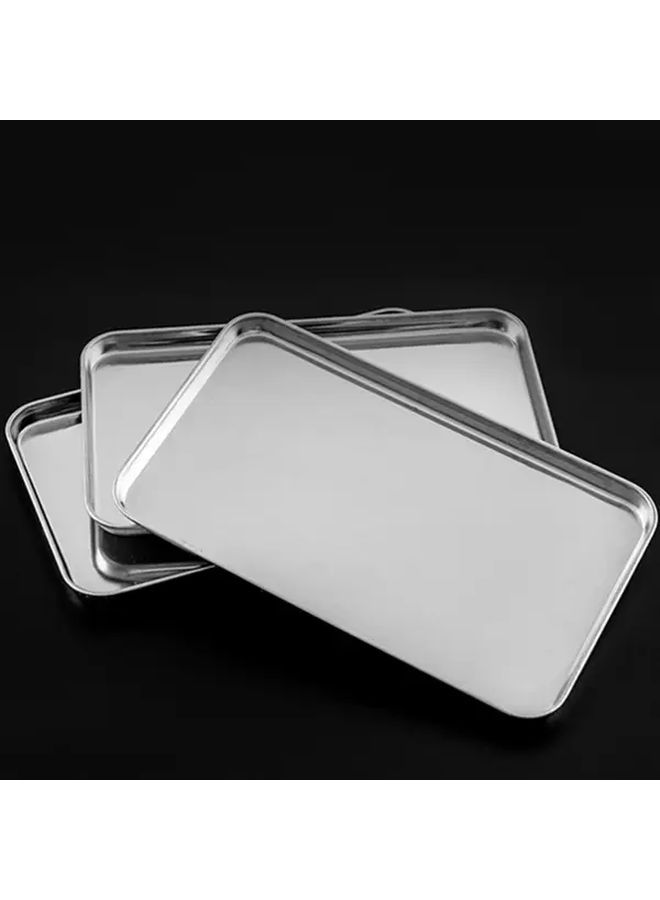 Stainless Steel Rectangular Baking Tray 10 43x6 1 Inch Oven Safe Serving Dish with Handles - Image 4