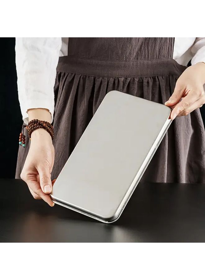 Stainless Steel Rectangular Baking Tray 10 43x6 1 Inch Oven Safe Serving Dish with Handles - Image 5