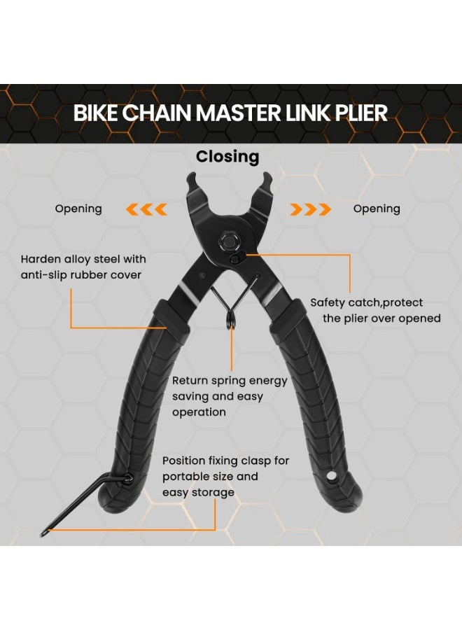 Soofam Bike Chain Repair Tools Set, Bicycle Chain Break Tool, Master Link Pliers, Bike Wear Checker Indicator Opener Closer Remover Pliers - Image 4