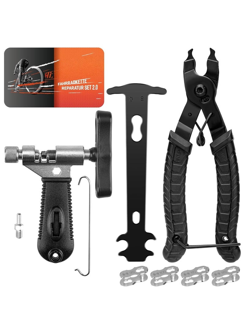 Soofam Bike Chain Repair Tools Set, Bicycle Chain Break Tool, Master Link Pliers, Bike Wear Checker Indicator Opener Closer Remover Pliers - Image 1