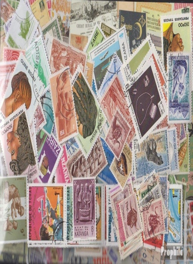 مجموعة بروفيلا أفريقيا 200 طابع متنوع (طوابع لهواة جمع الطوابع)