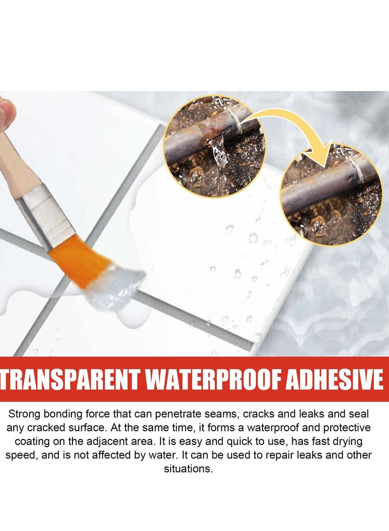Jaysuing transparent waterproof glue roof bathroom kitchen wall waterproof brick-breaking-proof leak-proof coating - Image 5