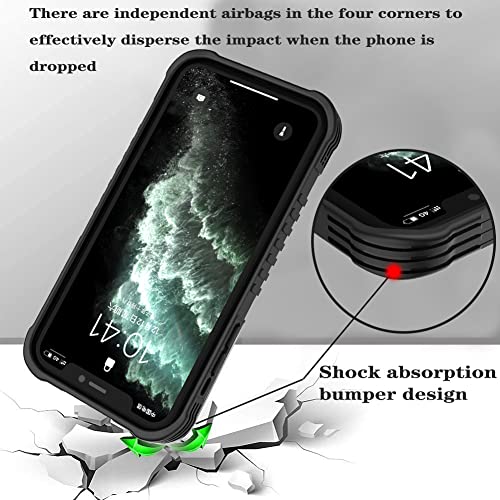 FJyuanqi Compatible with iPhone 12/12 Pro Case for Men Boys, Cool Blue Dragon Design with Anti Slip Shockproof Bumper, PC Backplane Protection+Soft Silicone TPU Prevention Protective Case - Image 2