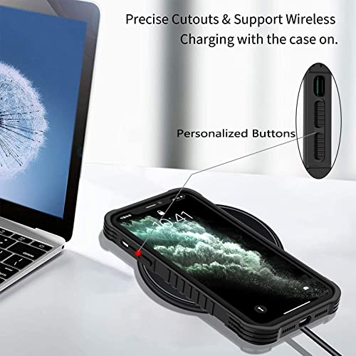 FJyuanqi Compatible with iPhone 12/12 Pro Case for Men Boys, Cool Blue Dragon Design with Anti Slip Shockproof Bumper, PC Backplane Protection+Soft Silicone TPU Prevention Protective Case - Image 5