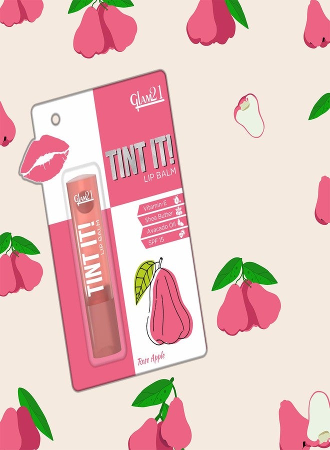 جلام 21 مرطب شفاه Glam21 Tint it! | ترطيب يومي للشفاه مع فيتامين E وزبدة الشيا وزيت الأفوكادو وعامل حماية من الشمس SPF15 | عناية بالشفاه الجافة والمتشققة - برائحة التفاح الوردي والمشمش | 3.5 غرام لكل عبوة | عبوة من قطعتين - Image 3