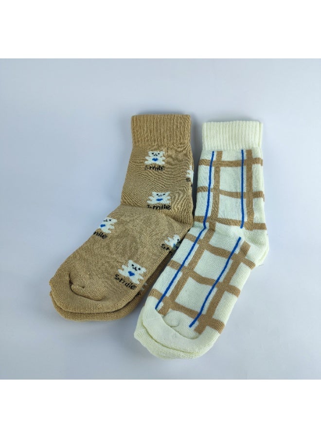 Two pairs of women's long socks - winter, lined inside - Image 2