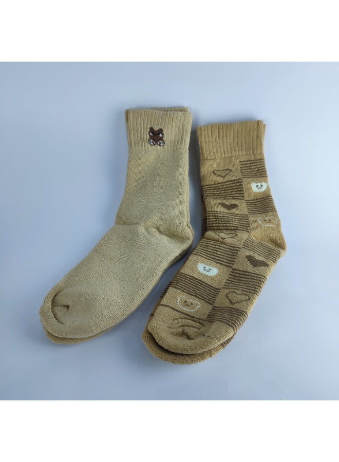 Two pairs of women's long socks - winter, lined inside - Image 4