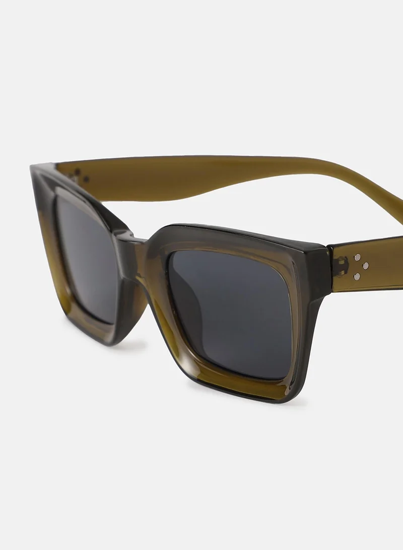 Haute Sauce Full Rim Wayfarer Sunglasses - Brown