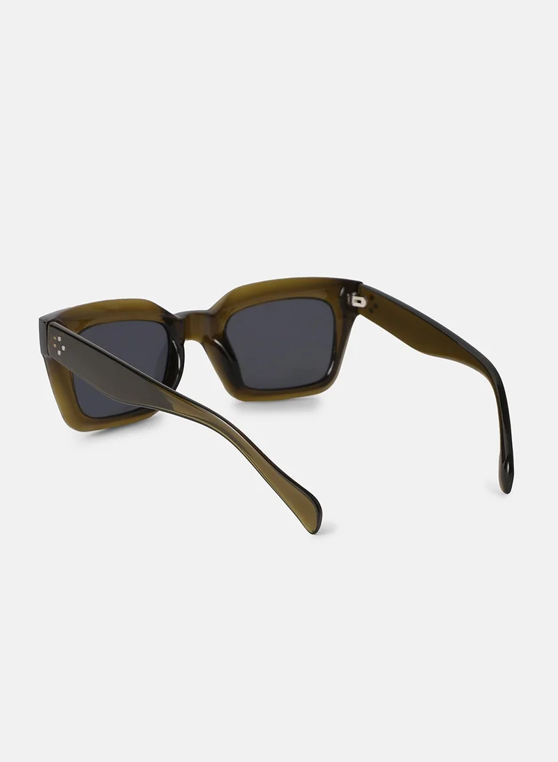 Haute Sauce Full Rim Wayfarer Sunglasses - Brown