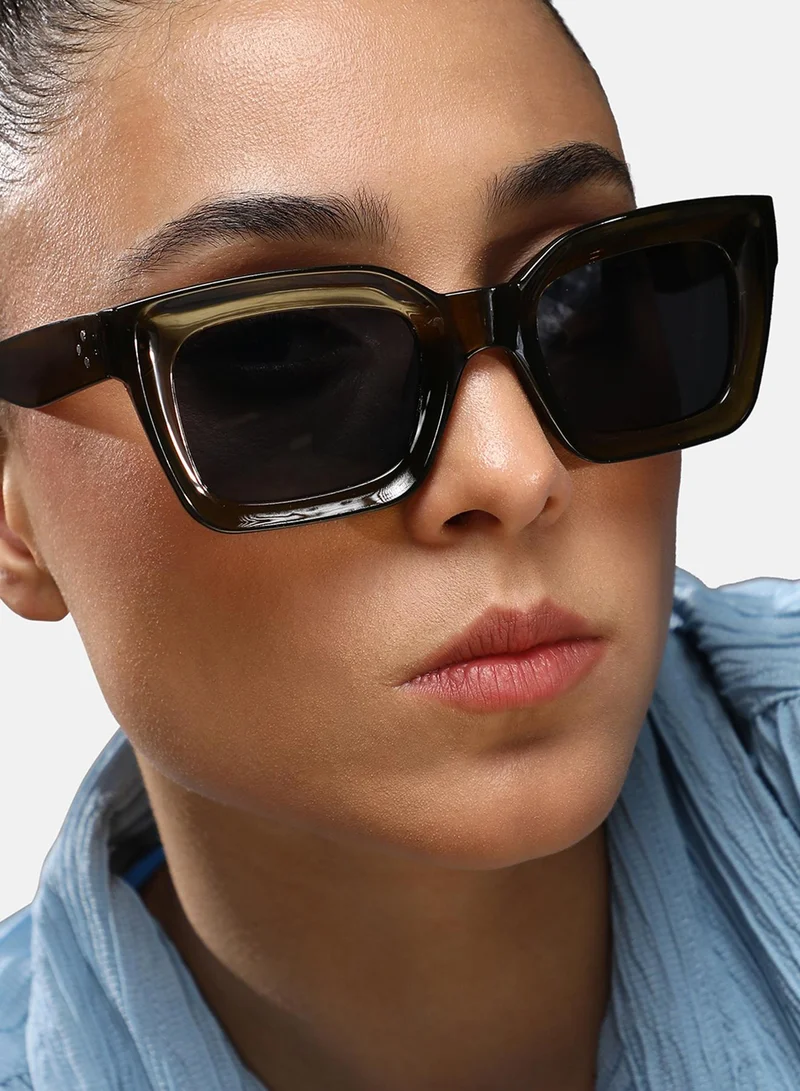 Haute Sauce Full Rim Wayfarer Sunglasses - Brown
