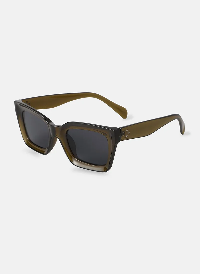 Haute Sauce Full Rim Wayfarer Sunglasses - Brown