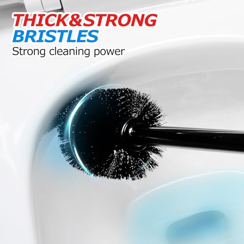 FORASTO 2Pack 2 in 1 Toilet Brush and Plunger Set,Toilet Bowl Brush Plunger Set,Toilet Brush Plunger Combo,Cleaning Brush,Cleaning Supplies,Groove Gap Brush,Bathroom Cleaning Tools - Image 5