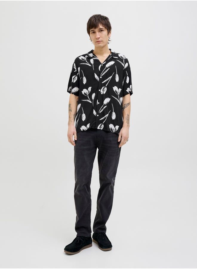JACK & JONES Graphic Print Resort Collar Shirt  - Image 2
