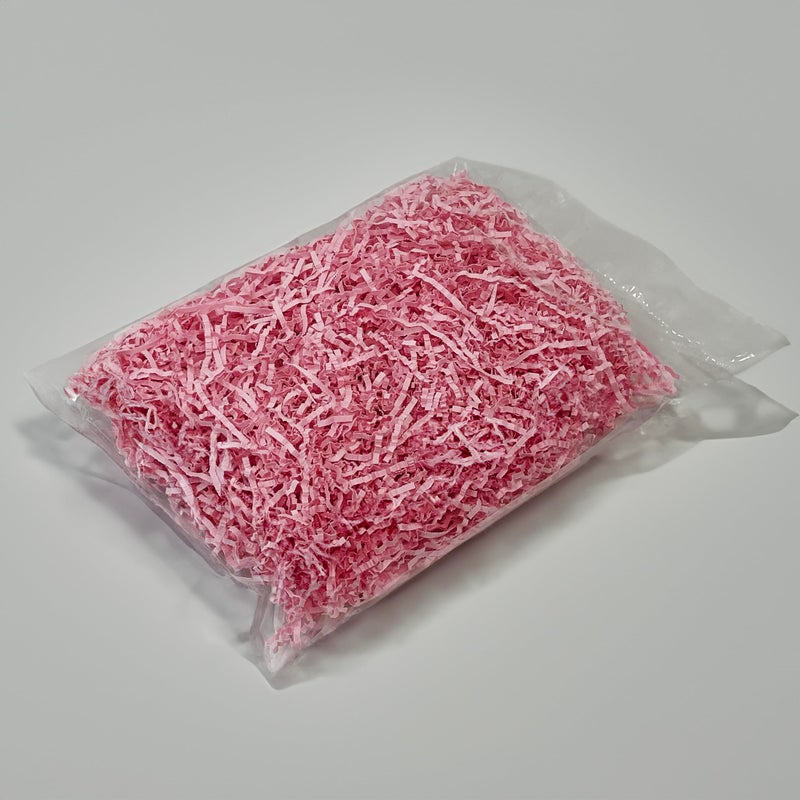 Angroos shredded paper|crinkle paper grass|paper strips for diwali tray decoration|diwali hamper decorations|gift box fillers|wedding and birthday gifts (100Gm) (Pink) - Image 3