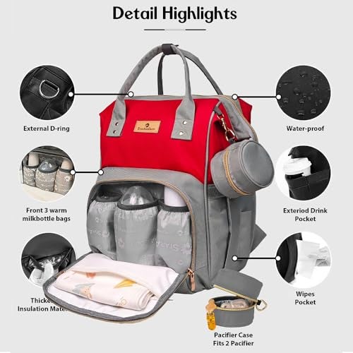 StarAndDaisy Baby Bag for Mothers Travel/Maternity Bag with 16 Multi-Purpose Pockets with Quick Access Diaper & Mobile Pocket/Diaper Bag for Baby - Image 3