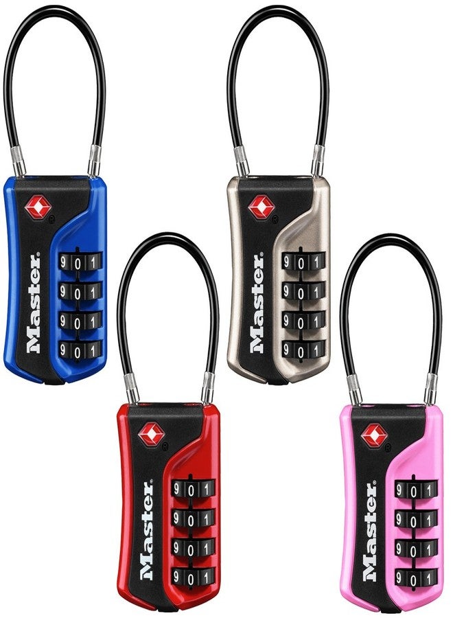 Master Lock 4697D Set Your Own Combination TSA Approved Luggage Lock, 1 Pack, Colors May Vary - Image 2