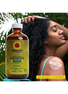 Tropic Isle Living Jamaican Black Castor Oil 8oz & Strong Roots Red Pimento Hair Growth Oil 4oz SET  - Image 2