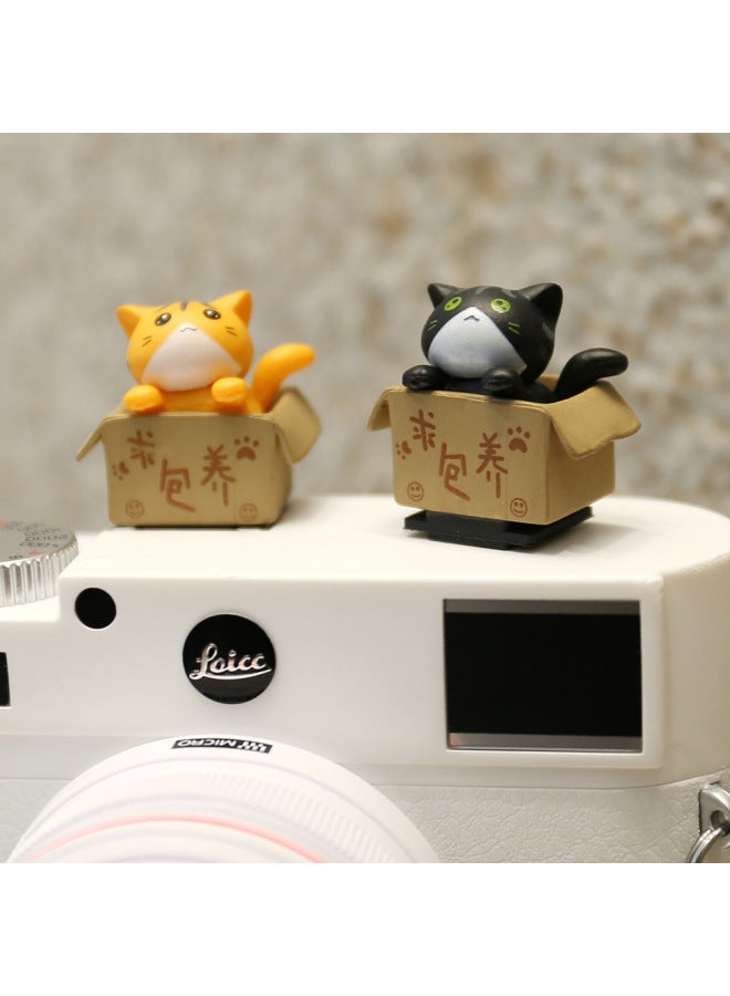 JN Design Creative Cartoon Photography Cat SLR Camera Hot Boot Cover For Canon Sony Nikon Fuji Micro-Color:Sitting Panda - Image 3