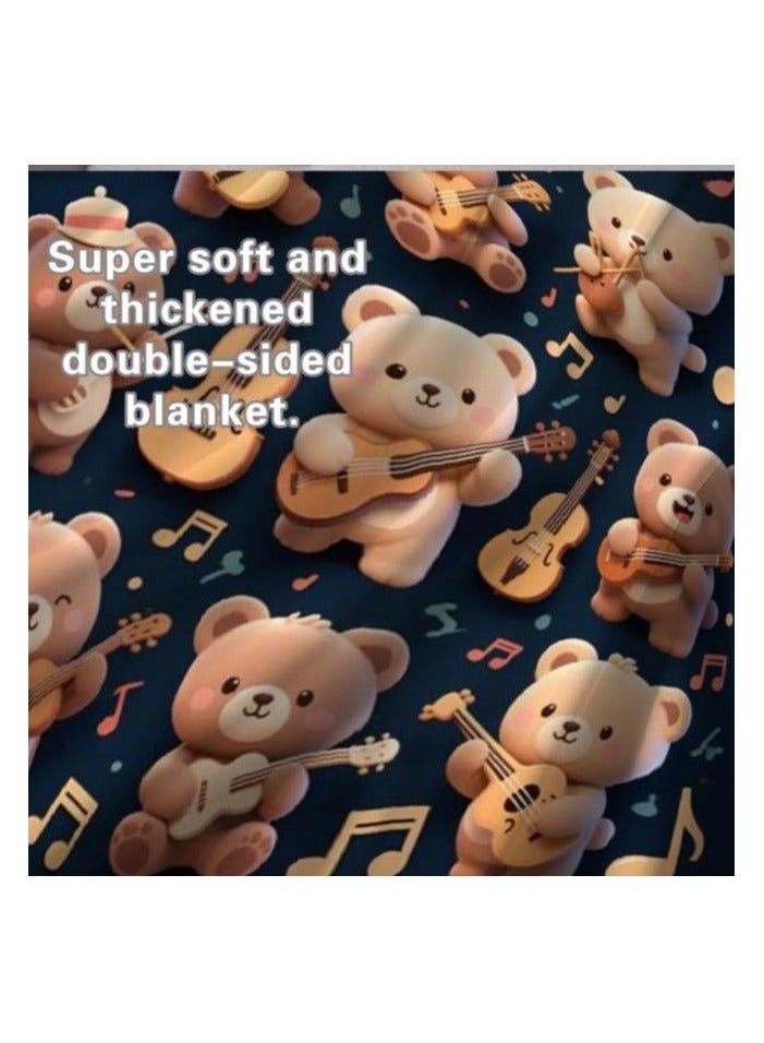 general Children's or student cartoon flannel thin blanket (warm and comfortable, suitable for sleep, games) 100cm*150cm - Image 4