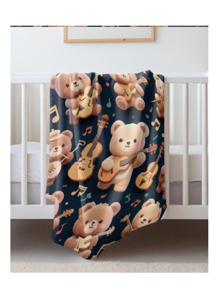 general Children's or student cartoon flannel thin blanket (warm and comfortable, suitable for sleep, games) 100cm*150cm - Image 1