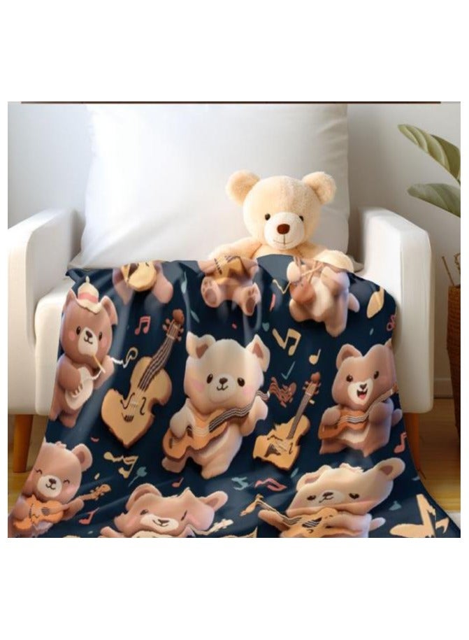 general Children's or student cartoon flannel thin blanket (warm and comfortable, suitable for sleep, games) 100cm*150cm - Image 3
