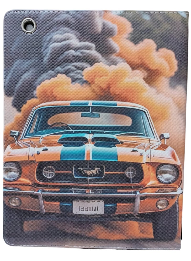 Vintage Mustang Photos & Images Flip Case for iPad 2 3 4 Case (Old Model) – Ultra Slim Lightweight Stand Case with Translucent Frosted Back Smart Cover for iPad 2/iPad 3 /iPad 4 - Image 1