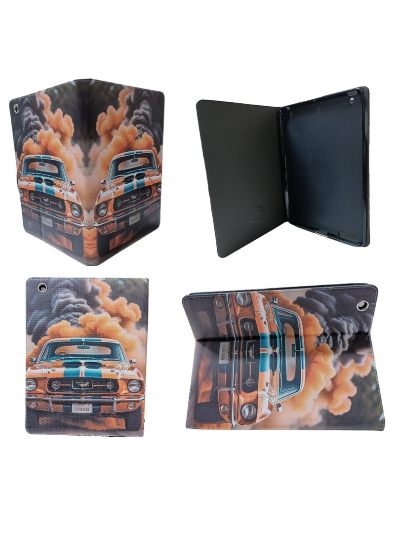 Vintage Mustang Photos & Images Flip Case for iPad 2 3 4 Case (Old Model) – Ultra Slim Lightweight Stand Case with Translucent Frosted Back Smart Cover for iPad 2/iPad 3 /iPad 4 - Image 2