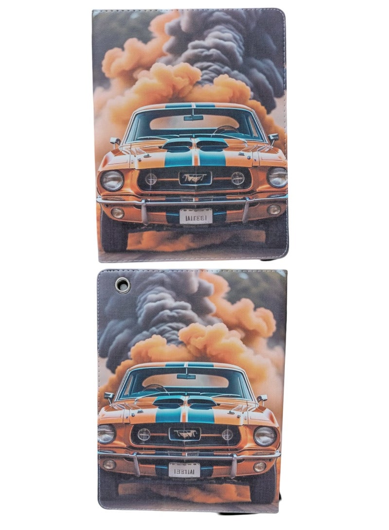 Vintage Mustang Photos & Images Flip Case for iPad 2 3 4 Case (Old Model) – Ultra Slim Lightweight Stand Case with Translucent Frosted Back Smart Cover for iPad 2/iPad 3 /iPad 4 - Image 4