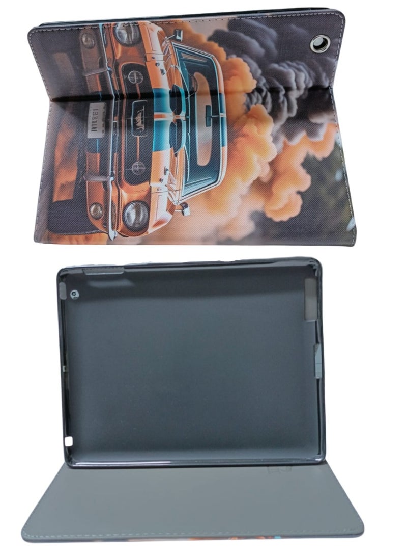 Vintage Mustang Photos & Images Flip Case for iPad 2 3 4 Case (Old Model) – Ultra Slim Lightweight Stand Case with Translucent Frosted Back Smart Cover for iPad 2/iPad 3 /iPad 4 - Image 3