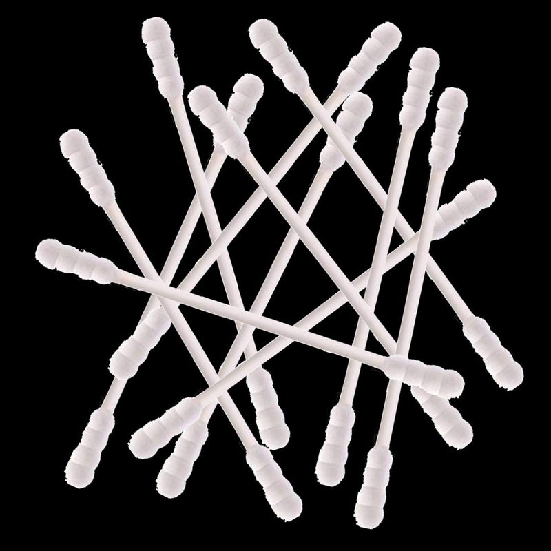 Rayhee 800 Pieces Cotton Swabs, Double Spiral Tipped with Paper Stick, Quality Cotton Heads- Sturdy Handle - Multipurpose, 4 Packs, 200 Pieces 1 Pack - Image 1