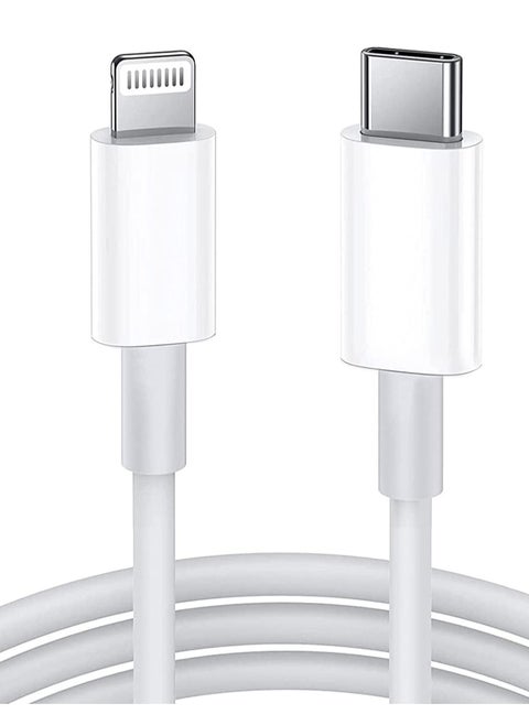 USB C to Lightning Cable [MFi Certified] Compatible with iPhone 13 Pro Max/12/11 Pro/X/XS/XR/8 Plus/AirPods Pro, Supports Power , 2M, White