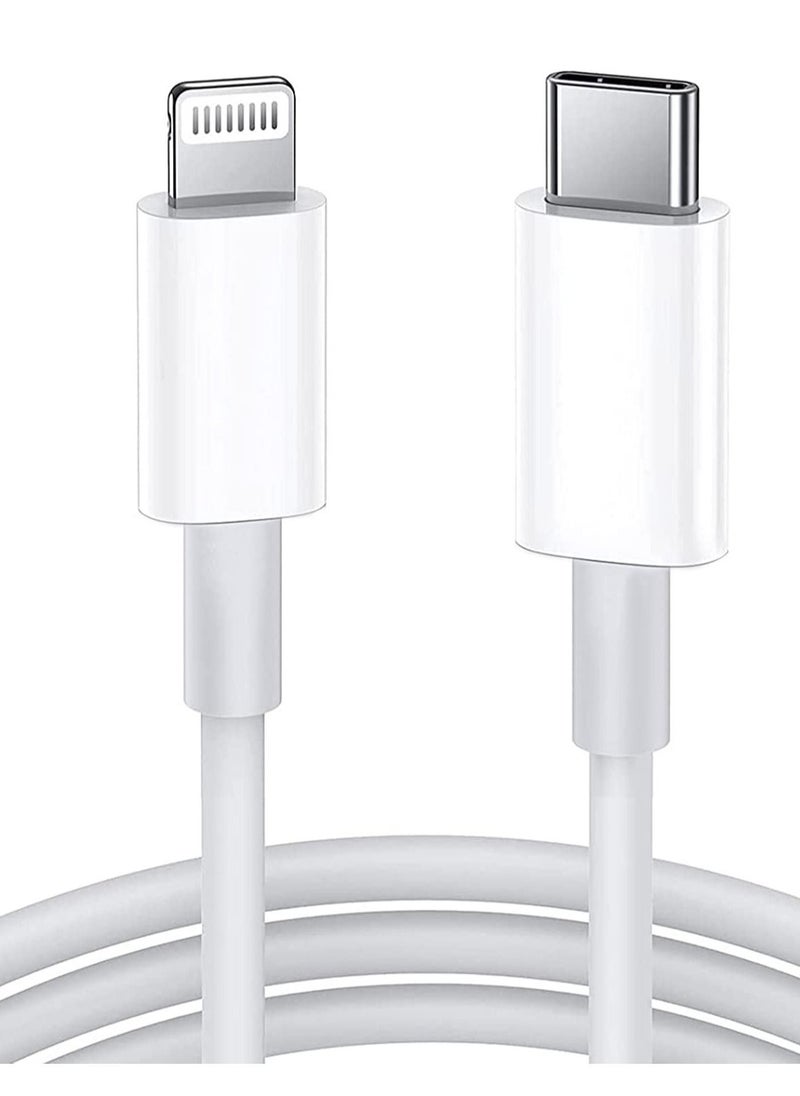 USB C to Lightning Cable [MFi Certified] Compatible with iPhone 13 Pro Max/12/11 Pro/X/XS/XR/8 Plus/AirPods Pro, Supports Power , 2M, White