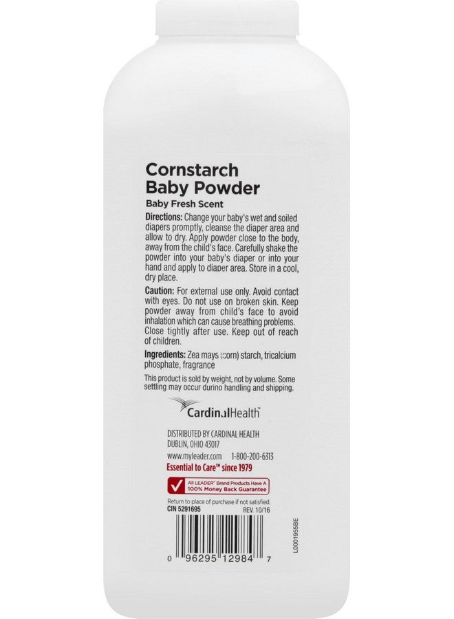 LEADER Cornstarch Baby Powder, Baby Fresh, 15oz Each - Image 1