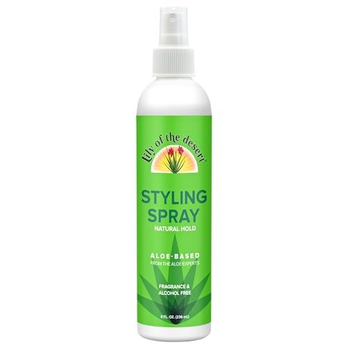 Lily Of the Desert Lily Of The Desert Natural Hold Aloe Vera Hair Spray for All  Unscented AlcoholFree NonAerosol 8 Fl Oz 