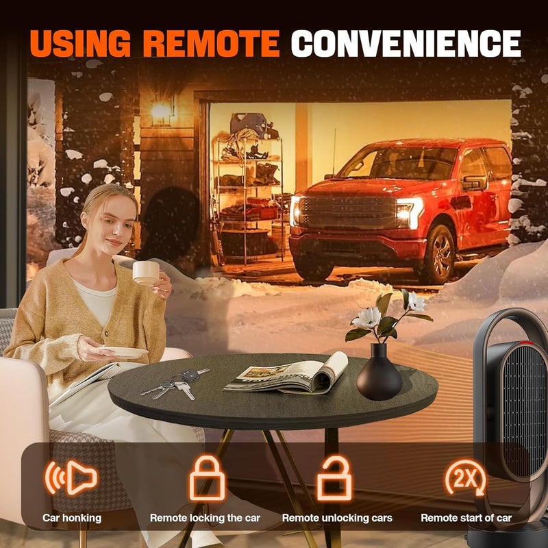 WEILEITE BC3Z-19G364-A Car Auto Starter Remote Start System Kit Fit for Ford F150 F-150 2011-2014 F250 350 F450 F550 Super Duty 2011-2016 Replace BC3Z19G364A - Image 2